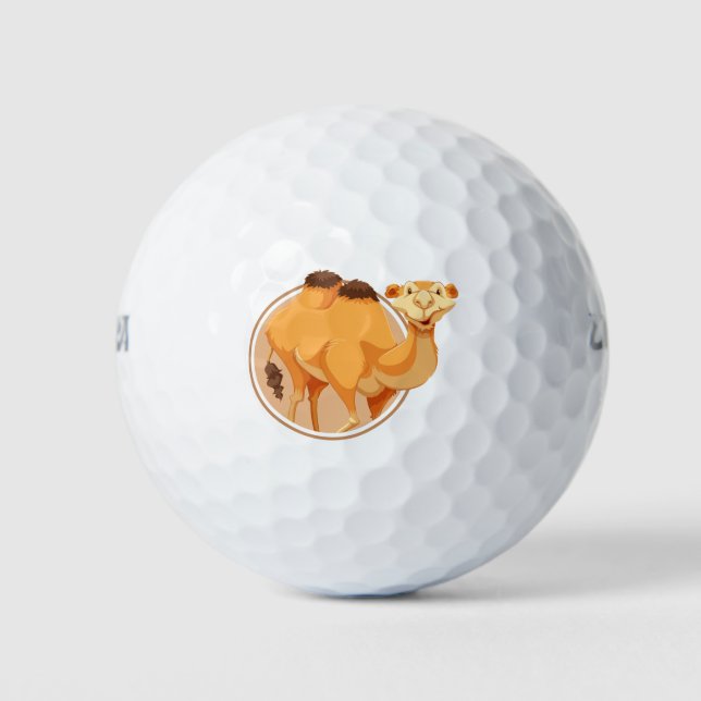 Balles De Golf Joli chameau en cercle (Devant)