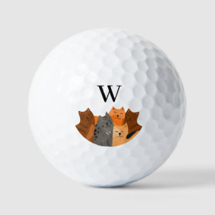 Balles De Golf Joli Chat Monogramme