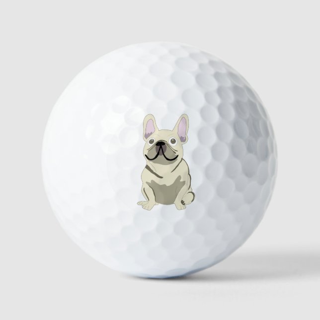 Balles De Golf Joli chien, frenchie (Recto)