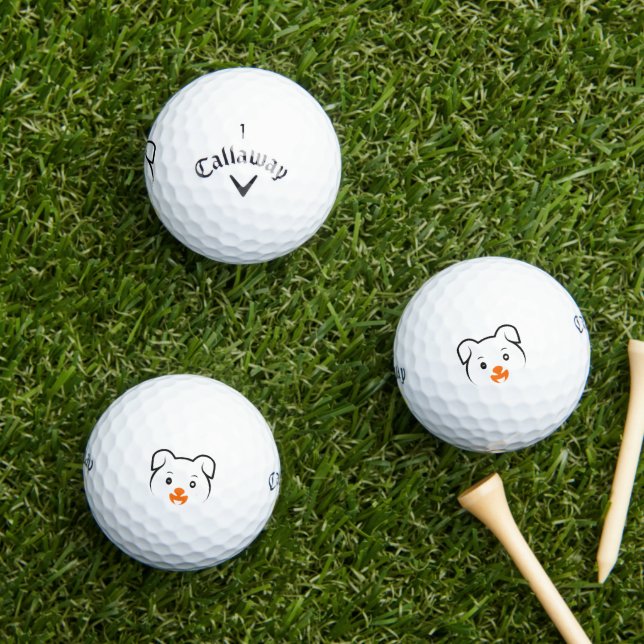 Balles De Golf Joli chiot (Herbe in situ)