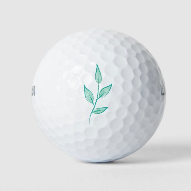 Balles De Golf Joli fond à motif floral (Devant)