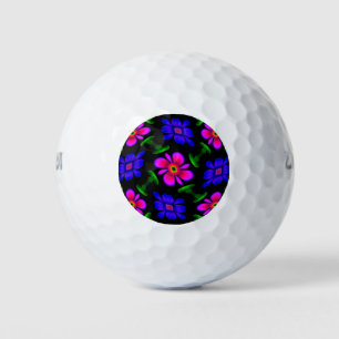 Balles De Golf Joli Motif de fleurs roses