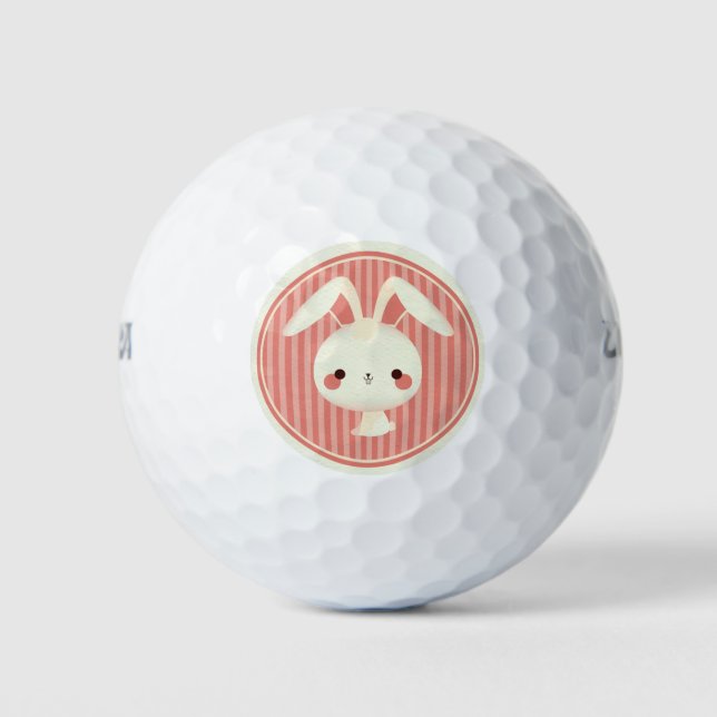 Balles De Golf Joli petit lapin lapin (Devant)