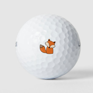 Balles De Golf Joli renard rouge