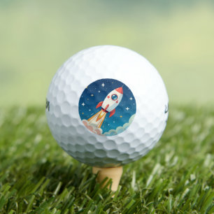 Balles De Golf Jolie fusée spatiale qui décolle