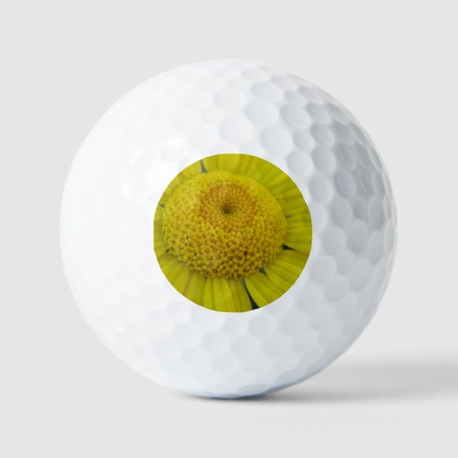 Balles De Golf Jolie marguérite jaune (Recto)
