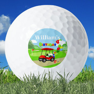 Balles De Golf Joliment 4e Anniversaire Chariot de Golf Rouge Ga