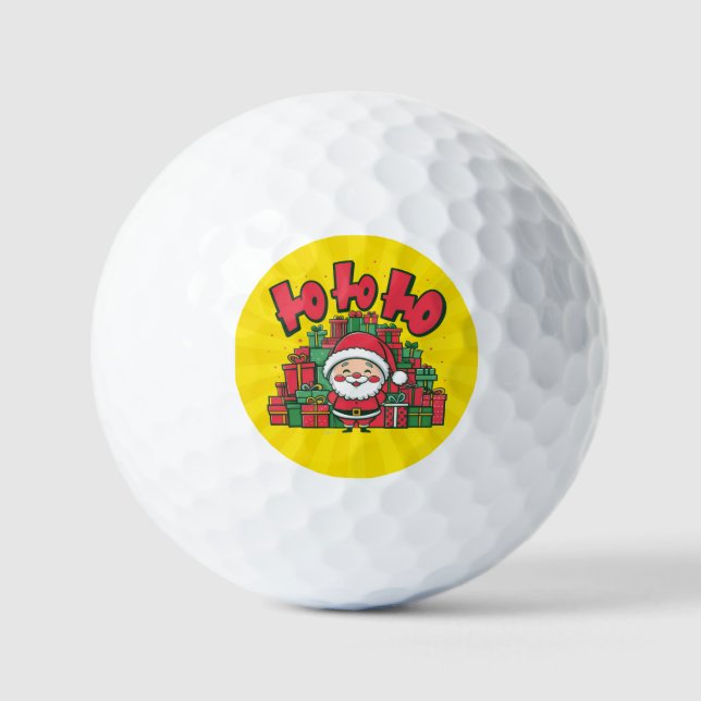 Balles De Golf Jolly Cartoon Père Noël Noël-67748 (Recto)