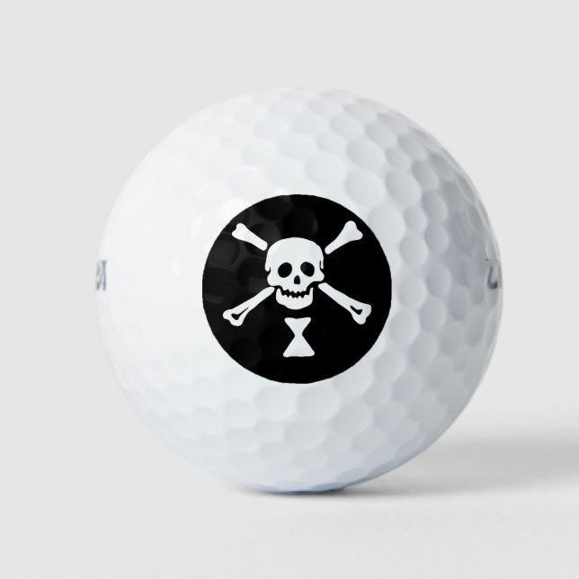 Balles De Golf Jolly roger Drapeau Emanuel Wynne Pirate (Devant)
