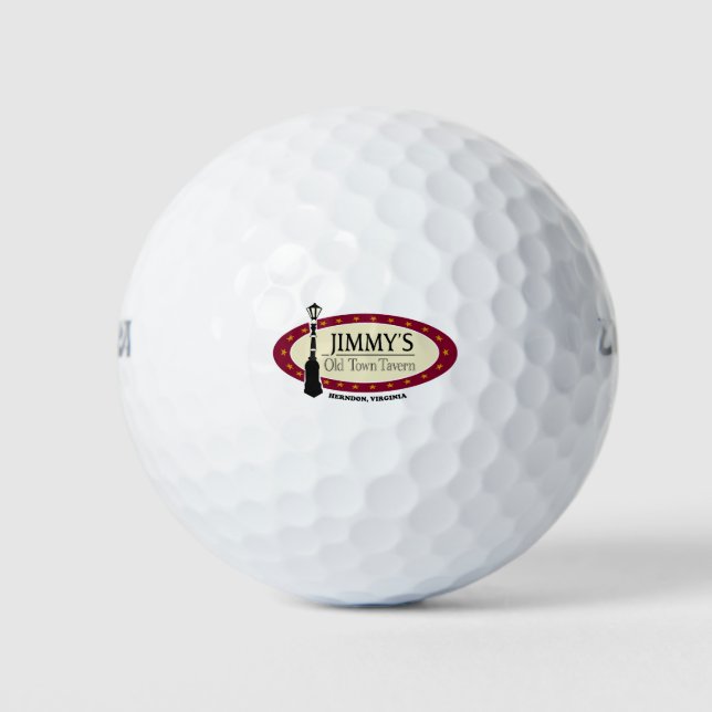 Balles De Golf JOTT Logo MEDIUMwhiteletter Golf Balls (Devant)