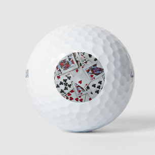 Balles De Golf Jouer Cartes Poker Jeux Reine Roi