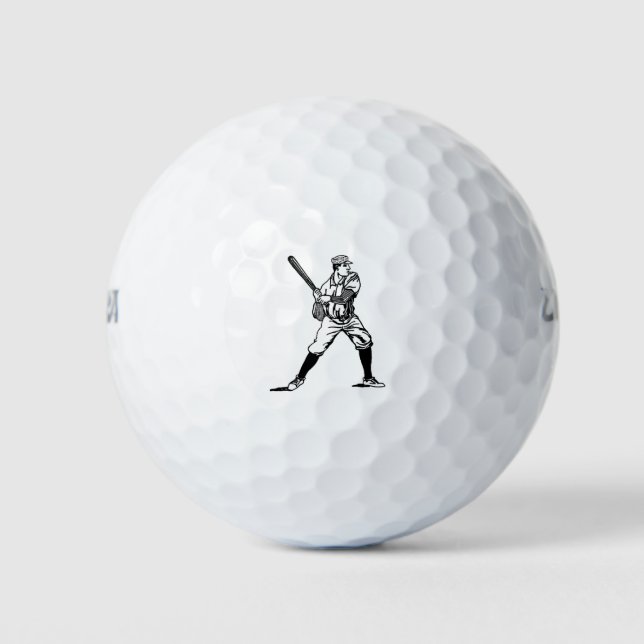 Balles De Golf Joueur de baseball 3 (Devant)