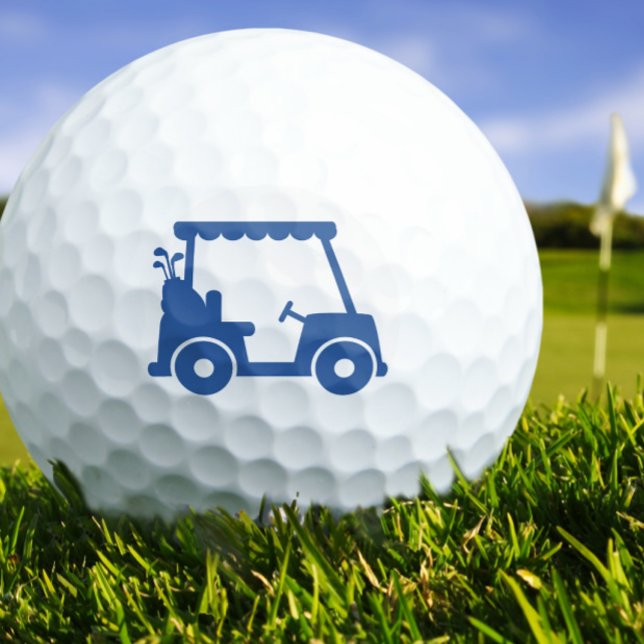 Balles De Golf Joueur de golf Cart de golf Classique Bleu Sport C (Golfer Golf Player Cart Classic Blue Sports Cool Golf Balls)
