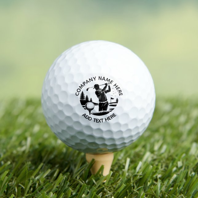 Balles De Golf Joueur de golf Pins arbres Ajouter un nom  (T-shirt Insitu)