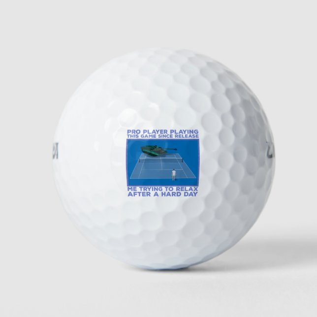 Balles De Golf Joueur Pro Jouant à ce jeu (Devant)
