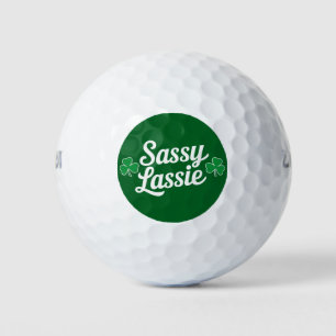 Balles De Golf Jour de la Saint Patrick Sassy Lassie Funny Irish