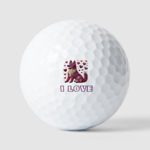 Balles De Golf Jour de la Saint Valentin