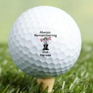 Balles De Golf Jour du Souvenir, Se rappeler et Honorer