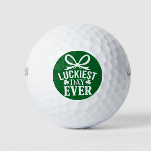 Balles De Golf Jour le plus chanceux St Patricks Day Irlandais Ch