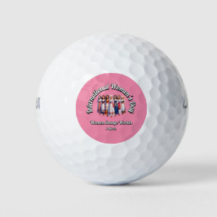 Balles De Golf Journée internationale de la femme. Les Femmes Cha