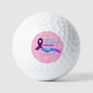 Balles De Golf Journée mondiale cool contre le cancer Vous n'êt
