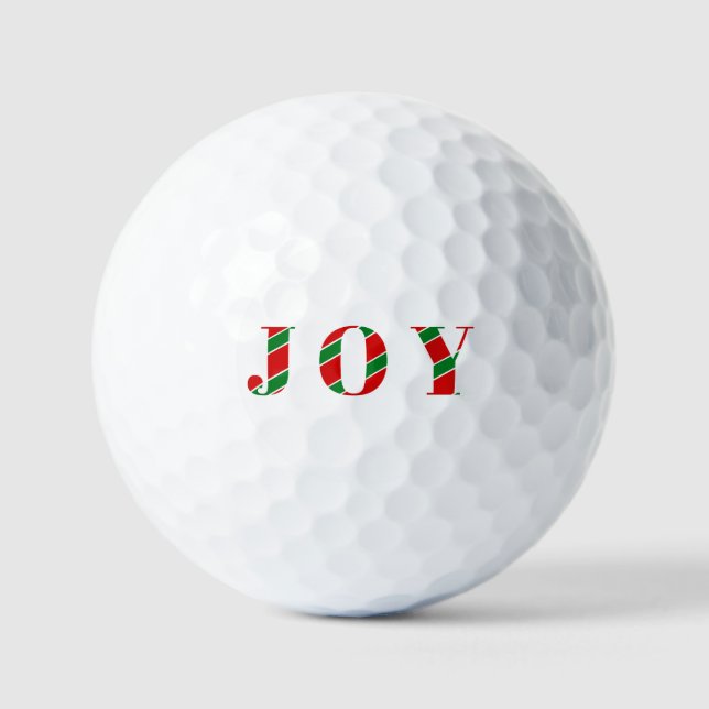 Balles De Golf JOY Christmas / Festive Holiday Golf Gift (Recto)