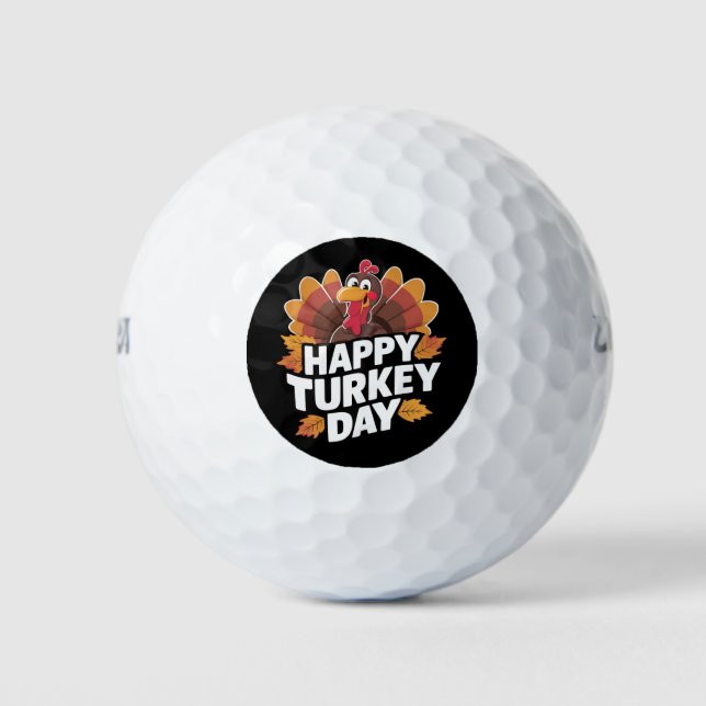 Balles De Golf Joyeuse fête de Thanksgiving Day Gift  (Devant)