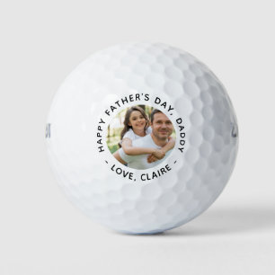 Balles De Golf Joyeuse Fête des Pères Papa Photo