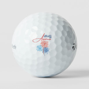Balles De Golf Joyeux 250e Jour de l'Indépendance Amérique 1776-2