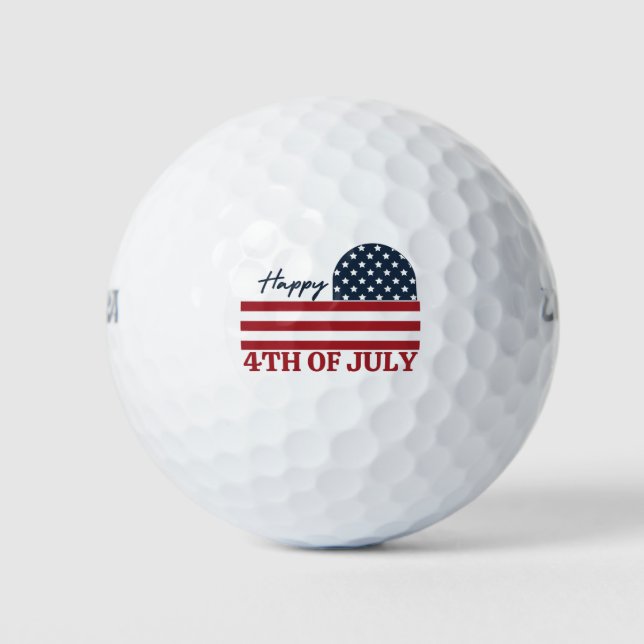 Balles De Golf Joyeux 4 juillet (Devant)