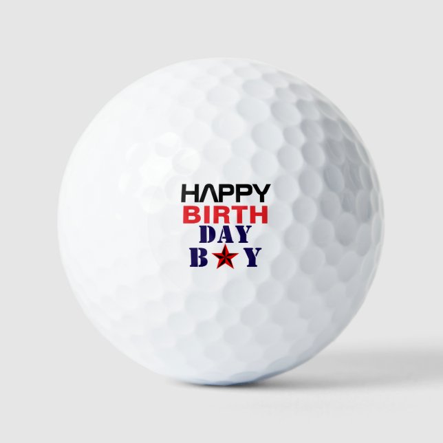 Balles De Golf Joyeux anniversaire BoY (Recto)
