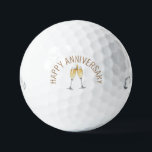 Balles De Golf Joyeux anniversaire Champagne Toast Callaway<br><div class="desc">Joyeux Anniversaire Golf Balls. Deux Lunettes de Champagne en torréfaction. Generic.</div>