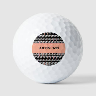 Balles De Golf Joyeux anniversaire, mignon Carré Motif africain
