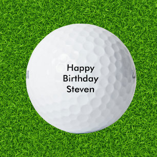 Balles De Golf Joyeux Anniversaire Nom personnalisé