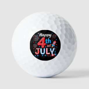 Balles De Golf Joyeux drapeau américain 4 juillet patriotique USA