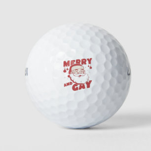 Balles De Golf Joyeux et gai Noël Funny Christmas LGBTQ Fierté