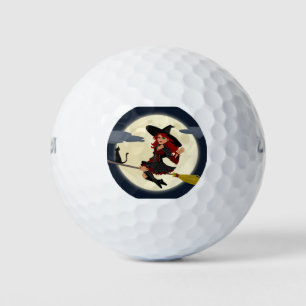 Balles De Golf Joyeux Halloween Friendly Witch Golf Balls