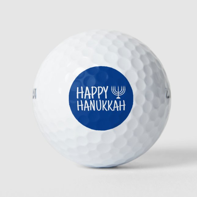 Balles De Golf Joyeux Hanukka (Devant)