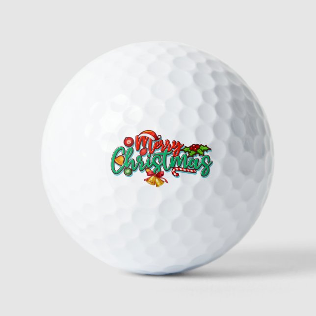 Balles De Golf joyeux jour de noël (Recto)