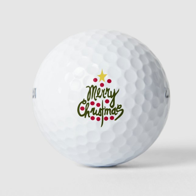 Balles De Golf Joyeux Noël (Devant)