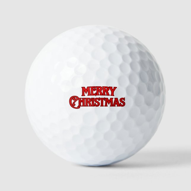 Balles De Golf Joyeux Noël (Recto)