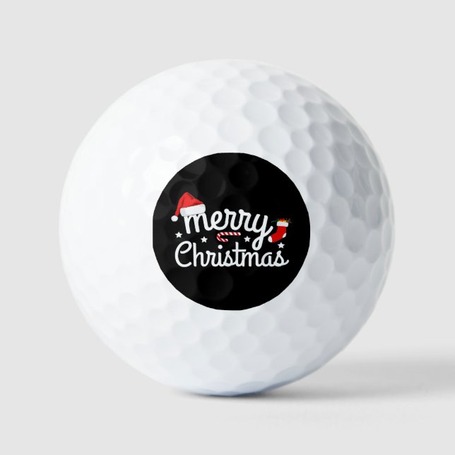 Balles De Golf Joyeux Noël (Recto)