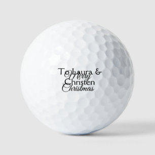 Balles De Golf Joyeux Noël ajoutez nom texte cadeau personnalisé
