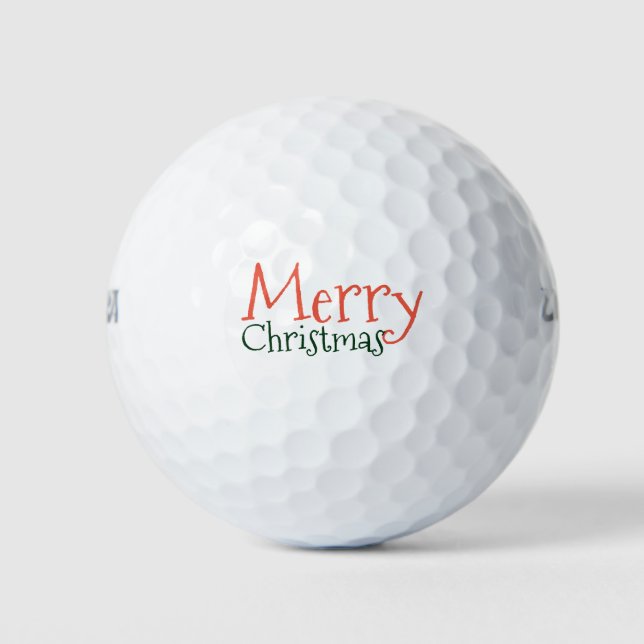 Balles De Golf Joyeux Noël au golfeur (Devant)