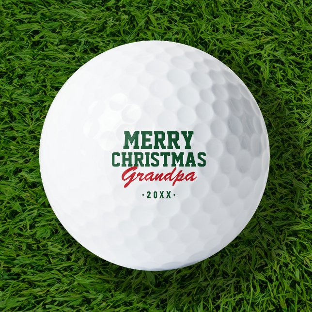 Balles De Golf Joyeux Noël Grandpa Golf Balls (Créateur téléchargé)