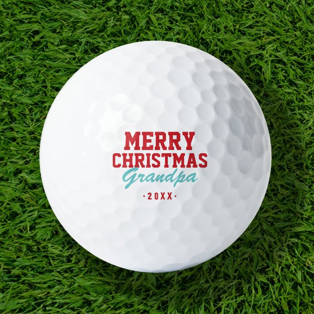 Balles De Golf Joyeux Noël Grandpa Golf Balls (Créateur téléchargé)