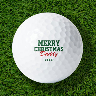 Balles De Golf Joyeux Noël Papa Golf Balls