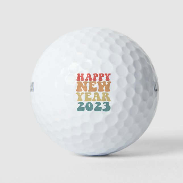 Balles De Golf Joyeux Nouvel An 2023 Nouvel An Eve Don (Devant)