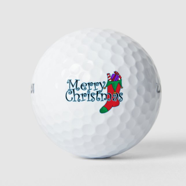 BALLES DE GOLF ***JOYEZ NOËL AVEC STOCKAGE*** GOLF BALL (Devant)