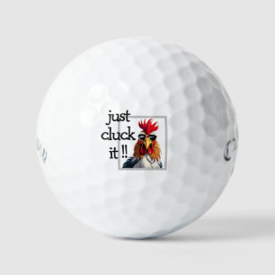 Balles De Golf Juste Cluck It Ballons de Golf - Blague de Coq Drô